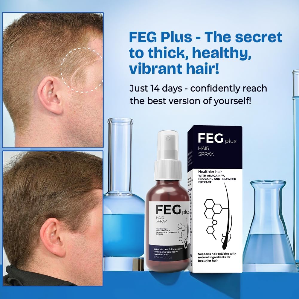 FEG Minoxidil Beard & Hair Growth Serum Kit with Roller